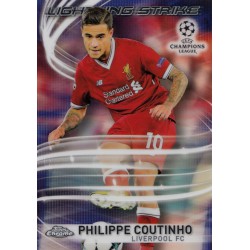 TOPPS CHROME UEFA CHAMPIONS LEAGUE 2017-2018 LIGHTNING STRIKE Philippe Coutinho (Liverpool FC)